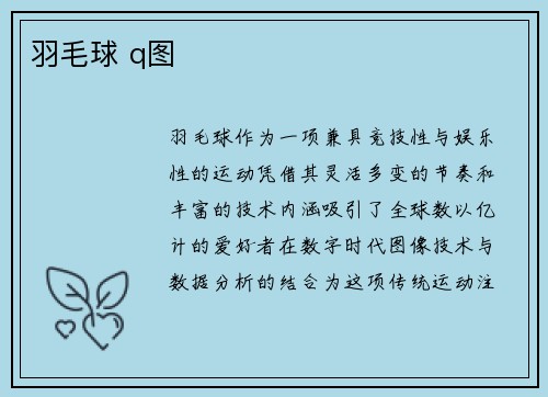羽毛球 q图